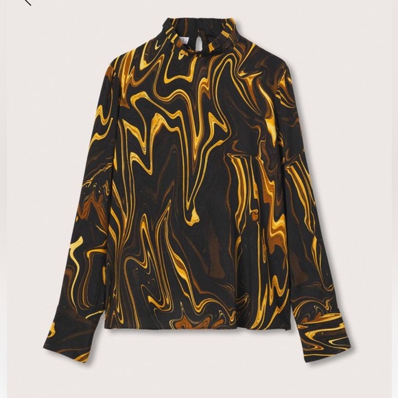 Mango Marble-print blouse - Picture 2 of 6